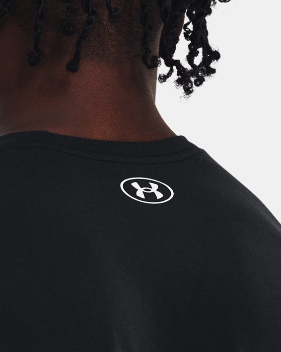 เสื้อยืด UA Sportstyle Logo สำหรับผู้ชาย in Black image number 3